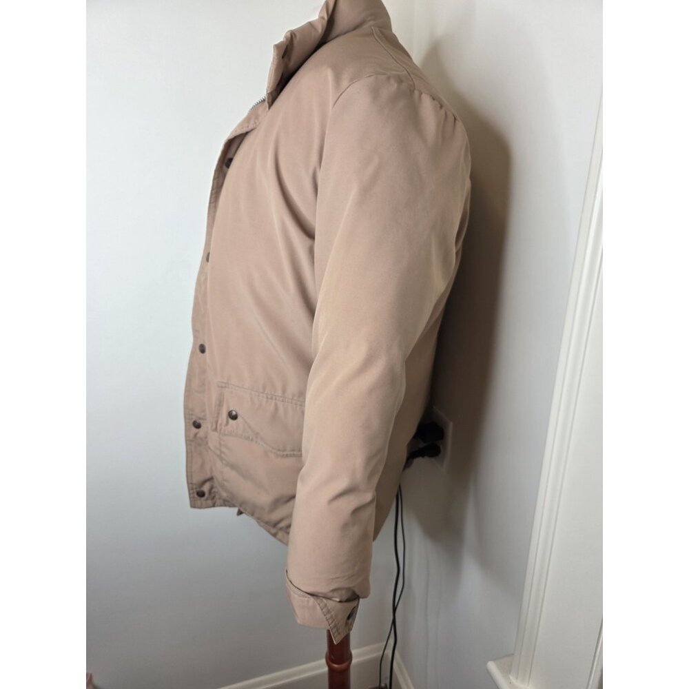 VTG Mens Schott NYC Premium Down Puffer coat heavy duty M Brown Blokecore - Picture 4 of 9